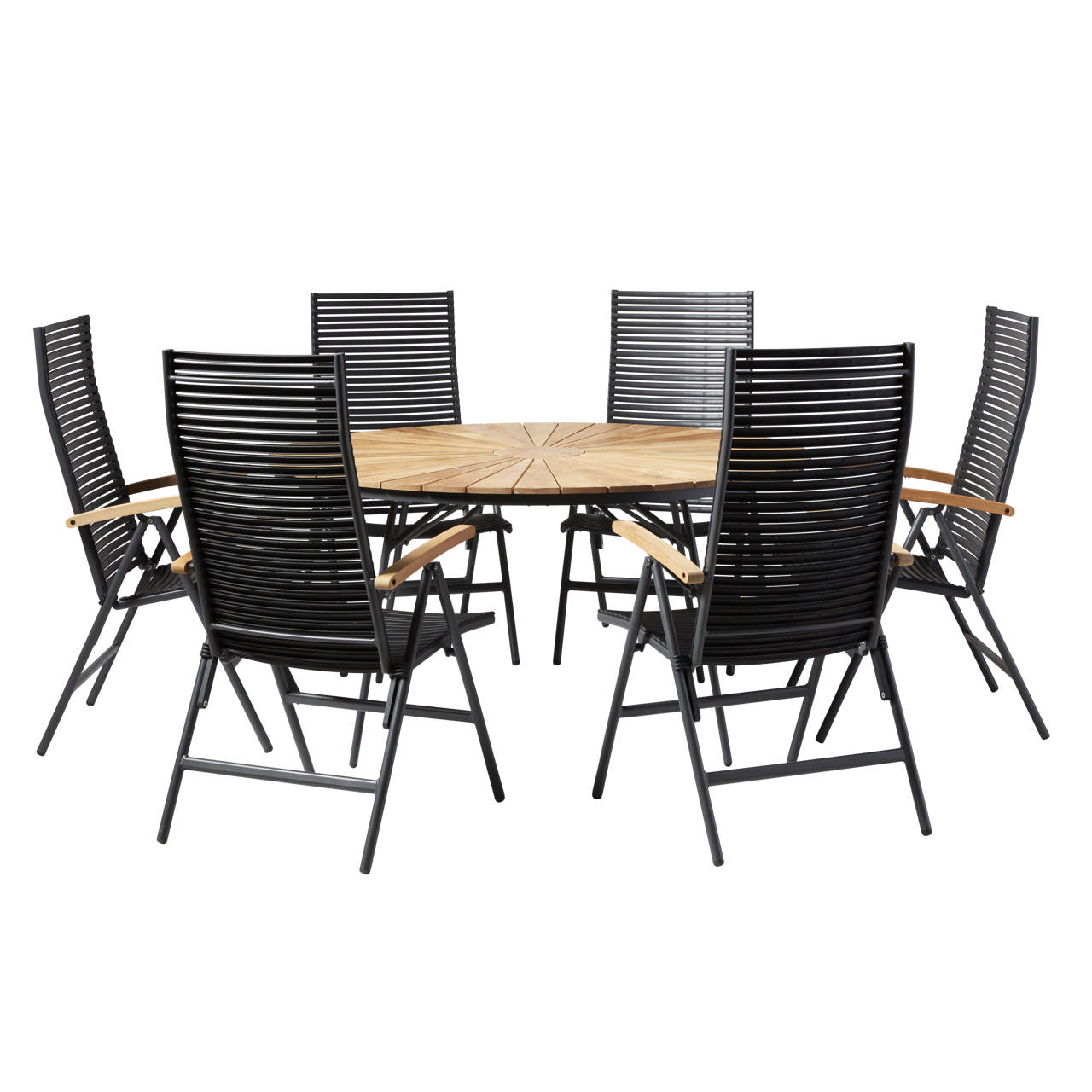 Ellen/Mood Position sæt, 1 bord +6 stole