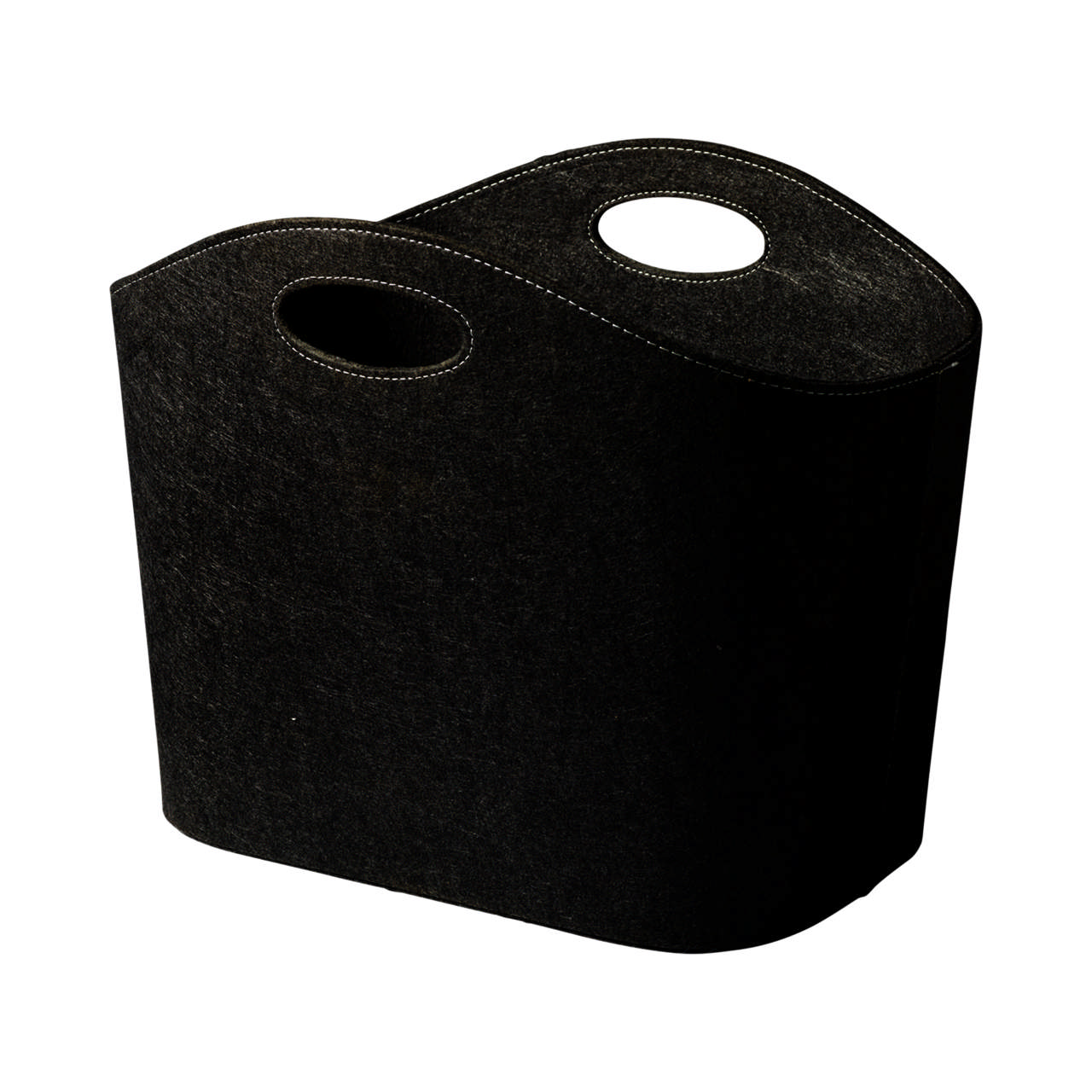 Kurv med håndtag, sort